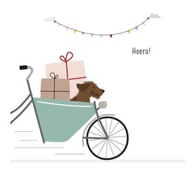 Mevrouw Emmer Wenskaart Hoera! Mevrouw Emmer Wenskaart Hoera!