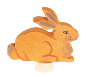 Grimm's Houten Steker Konijn Zittend Grimm's Houten Steker Konijn Zittend