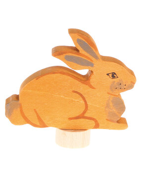 Grimm's Houten Steker Konijn Zittend Grimm's Houten Steker Konijn Zittend
