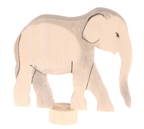 Grimm's Houten Steker Olifant Grimm's Houten Steker Olifant