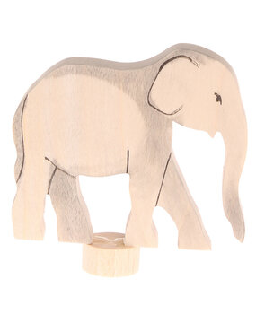 Grimm's Houten Steker Olifant Grimm's Houten Steker Olifant