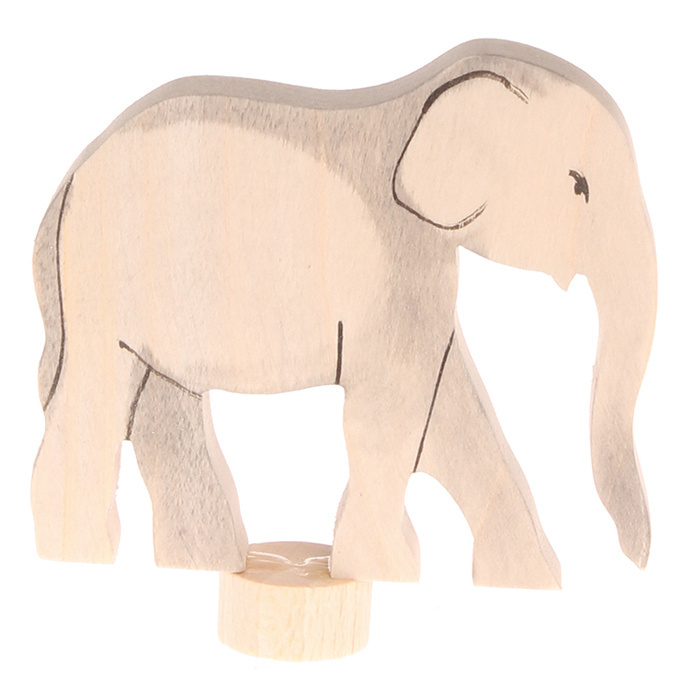 Houten Steker Olifant afbeelding