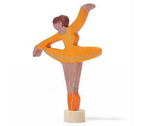 Grimm's Houten Steker Ballerina Orange Blossom Grimm's Houten Steker Ballerina Orange Blossom