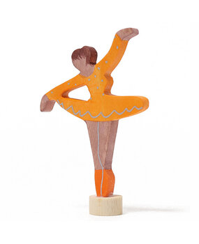Grimm's Houten Steker Ballerina Orange Blossom Grimm's Houten Steker Ballerina Orange Blossom