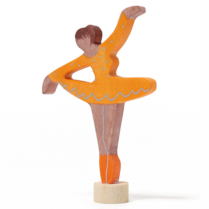 Houten Steker Ballerina Orange Blossom afbeelding