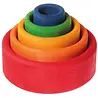 Grimm's Houten Stapelbakjes Rond Rood Grimm's Houten Stapelbakjes Rond Rood