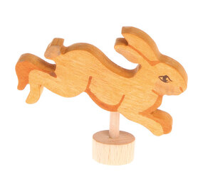 Grimm's Houten Steker Springend Konijn Grimm's Houten Steker Springend Konijn