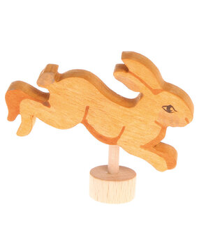 Grimm's Houten Steker Springend Konijn Grimm's Houten Steker Springend Konijn