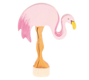 Grimm's Houten Steker Flamingo Grimm's Houten Steker Flamingo