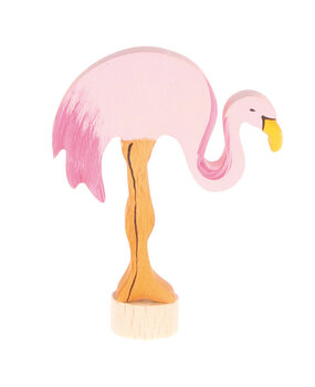 Grimm's Houten Steker Flamingo Grimm's Houten Steker Flamingo