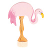 Grimm's Houten Steker Flamingo Grimm's Houten Steker Flamingo