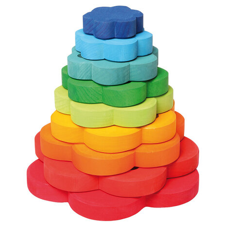 Grimm's Houten Stapeltoren Bloemen Grimm's Houten Stapeltoren Bloemen