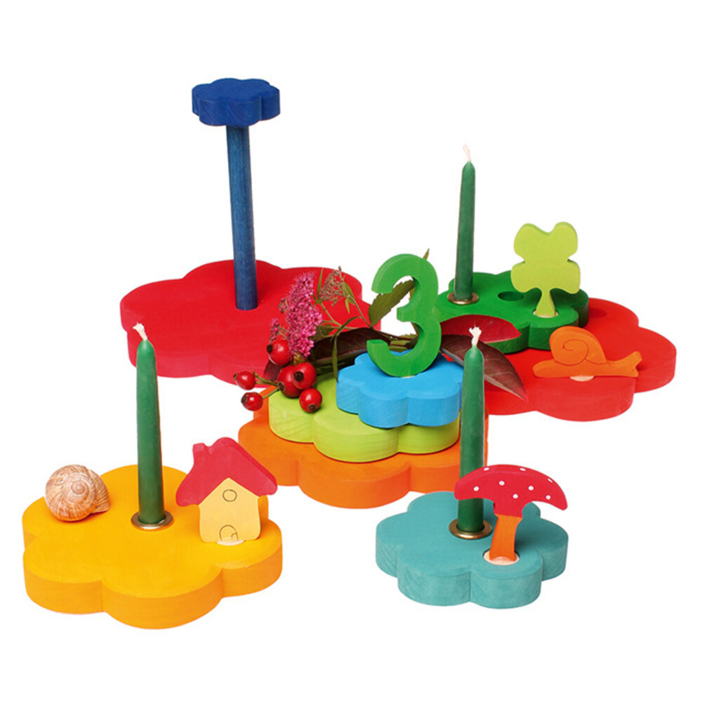 Grimm's Houten Stapeltoren Bloemen Grimm's Houten Stapeltoren Bloemen