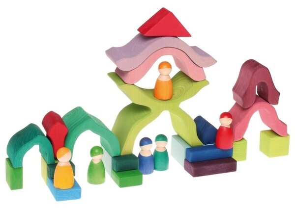 Grimm's Kleurrijke Houten Bloem Grimm's Kleurrijke Houten Bloem