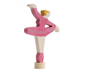 Grimm's Houten Steker Ballerina Robijn Rood Grimm's Houten Steker Ballerina Robijn Rood