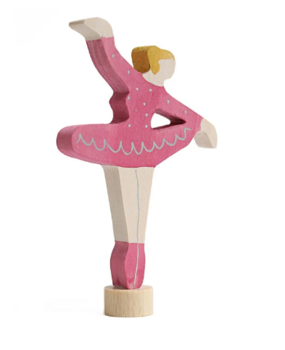 Grimm's Houten Steker Ballerina Robijn Rood Grimm's Houten Steker Ballerina Robijn Rood