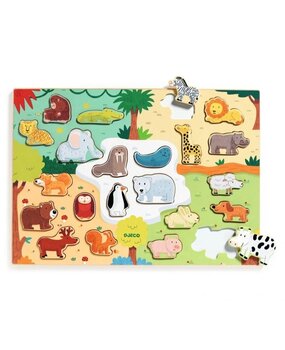 Djeco Houten Puzzel Dieren Djeco Houten Puzzel Dieren