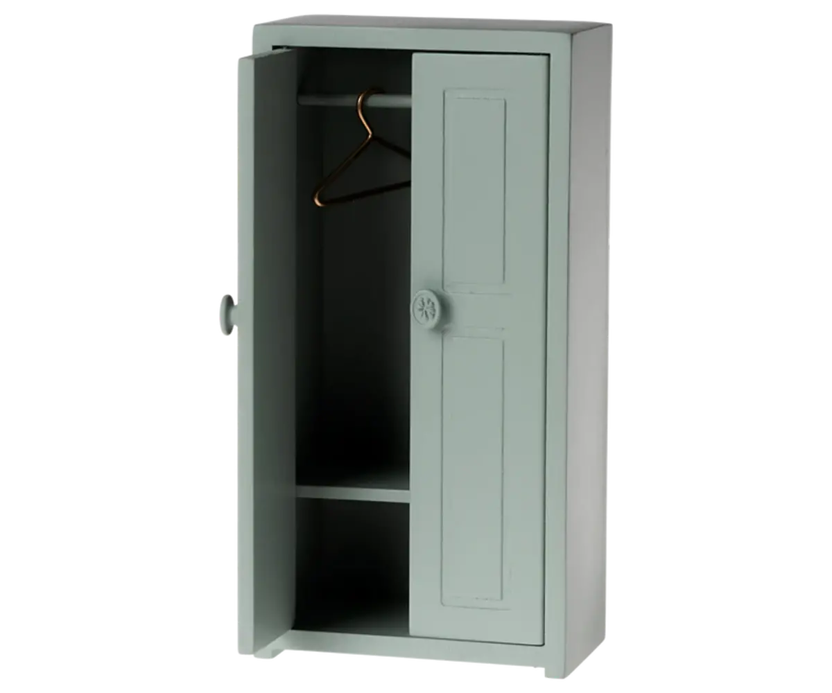 Maileg Closet Soft Blue Klerenkast voor Muizen Maileg Closet Soft Blue Klerenkast voor Muizen
