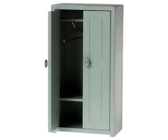 Maileg Closet Soft Blue Klerenkast voor Muizen Maileg Closet Soft Blue Klerenkast voor Muizen