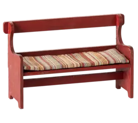Maileg Bench Red Bankje voor Muizen Maileg Bench Red Bankje voor Muizen