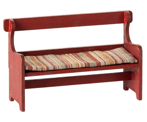 Maileg Bench Red Bankje voor Muizen Maileg Bench Red Bankje voor Muizen