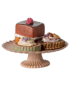 Maileg Cakes en Cakestand Maileg Cakes en Cakestand