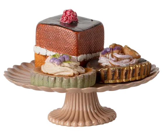Maileg Cakes en Cakestand Maileg Cakes en Cakestand