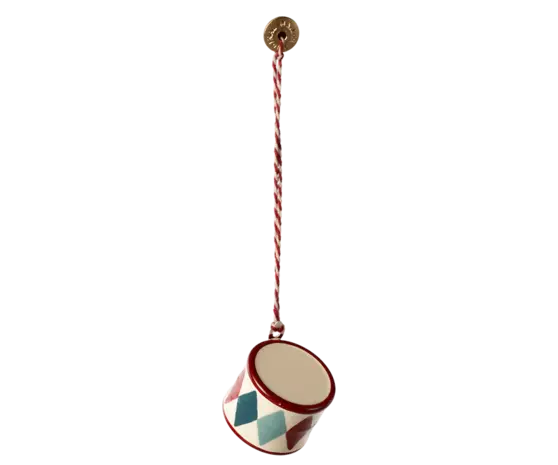 Maileg Kersthanger Metal Small Drum Oranament Maileg Kersthanger Metal Small Drum Oranament