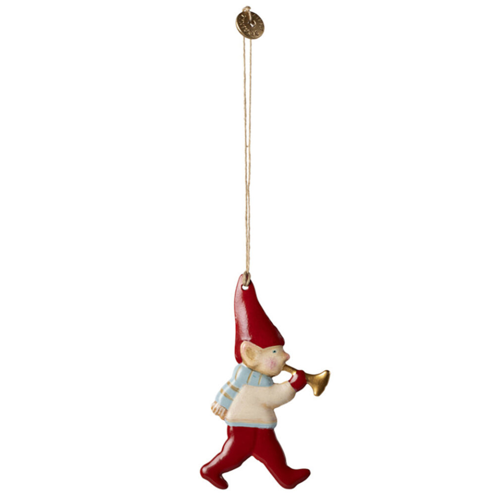 Maileg Kersthanger Metal Pixy Trumpet Oranament Maileg Kersthanger Metal Pixy Trumpet Oranament
