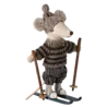 Maileg Winter Mouse met ski set Big brother Grey Maileg Winter Mouse met ski set Big brother Grey