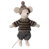 Maileg Winter Mouse met ski set Big brother Grey Maileg Winter Mouse met ski set Big brother Grey
