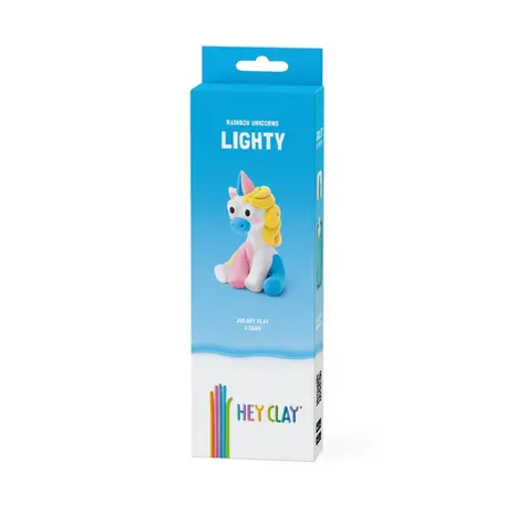 Hey Clay Interactieve Boetseerklei Rainbow Unicorn Lighty (3 kleuren) Hey Clay Interactieve Boetseerklei Rainbow Unicorn Lighty (3 kleuren)