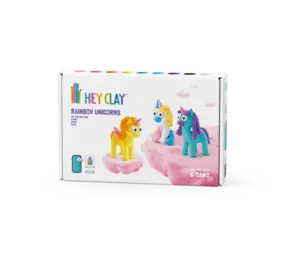 Hey Clay Interactieve Boetseerklei Rainbow Unicorns (6 kleuren) Hey Clay Interactieve Boetseerklei Rainbow Unicorns (6 kleuren)