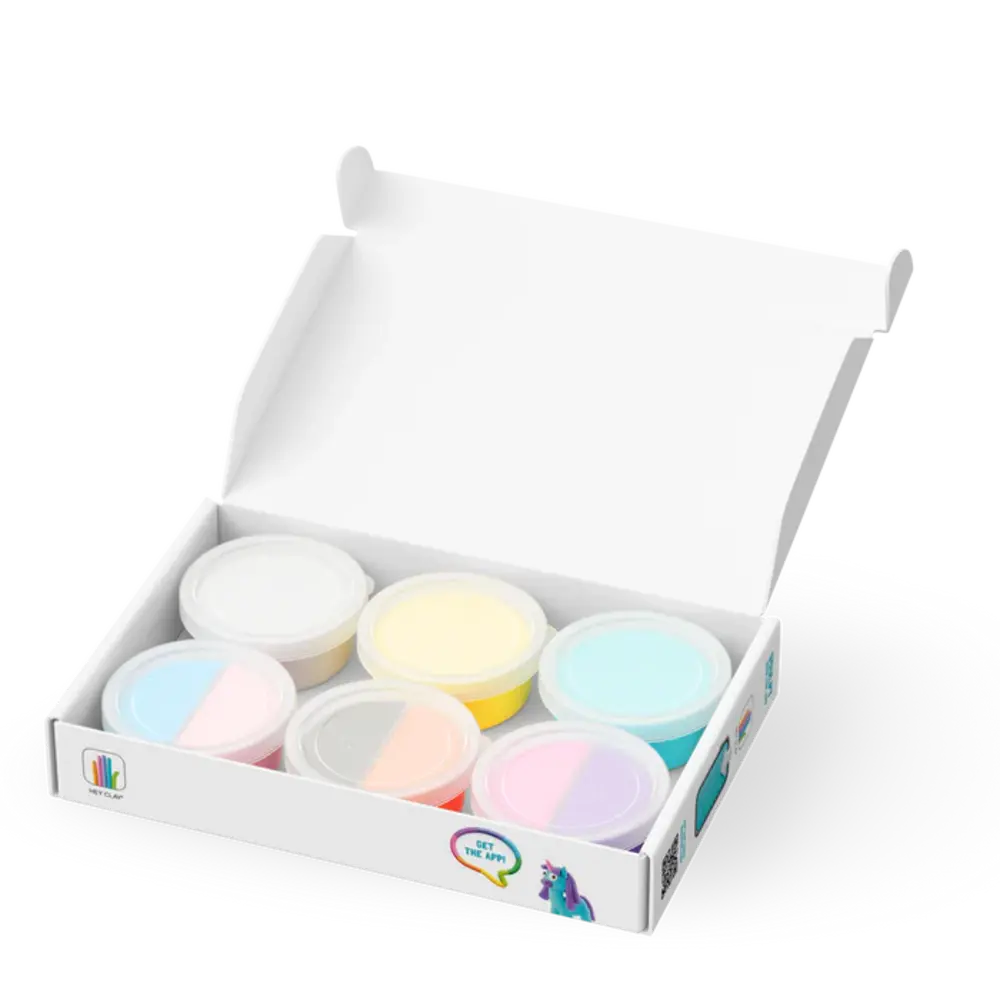 Hey Clay Interactieve Boetseerklei Rainbow Unicorns (6 kleuren) Hey Clay Interactieve Boetseerklei Rainbow Unicorns (6 kleuren)