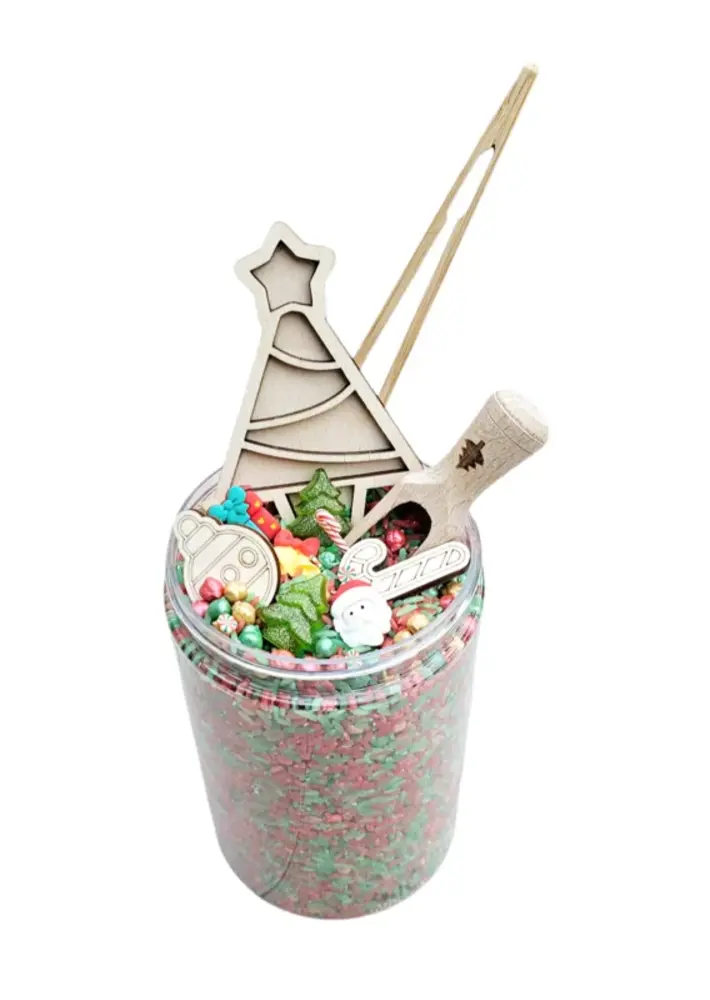 SensoryFun PourAndPlay Pot Kerst SensoryFun PourAndPlay Pot Kerst