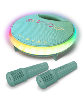 KidyWolf KIDYKARAOKE Speaker met 2 microfoons KidyWolf KIDYKARAOKE Speaker met 2 microfoons