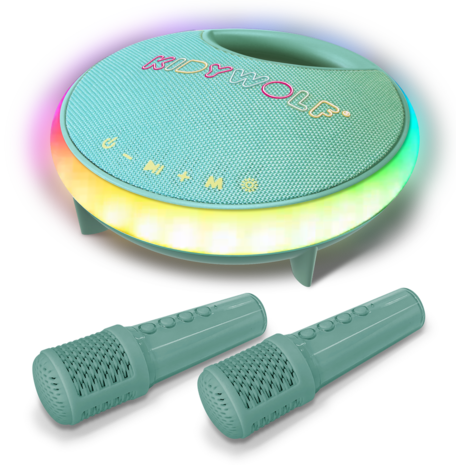 KidyWolf KIDYKARAOKE Speaker met 2 microfoons KidyWolf KIDYKARAOKE Speaker met 2 microfoons