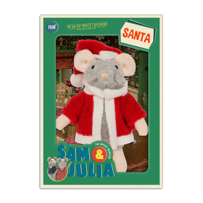 Knuffelmuis Santa afbeelding