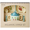 Rice Melamine Baby Cadeauset Happy Forest Blue Rice Melamine Baby Cadeauset Happy Forest Blue