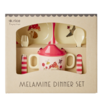 Rice Melamine Baby Cadeauset Happy Forest Pink Rice Melamine Baby Cadeauset Happy Forest Pink