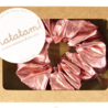 Ratatam Metallic Scrunchie Pink
