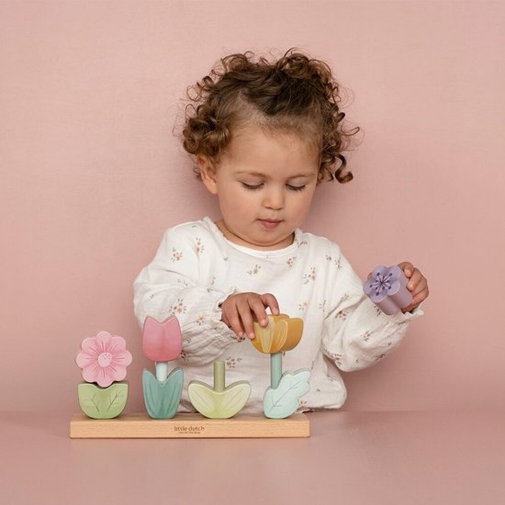 Little Dutch Houten  Stapelaar Bloemen - Fairy Garden Little Dutch Houten  Stapelaar Bloemen - Fairy Garden