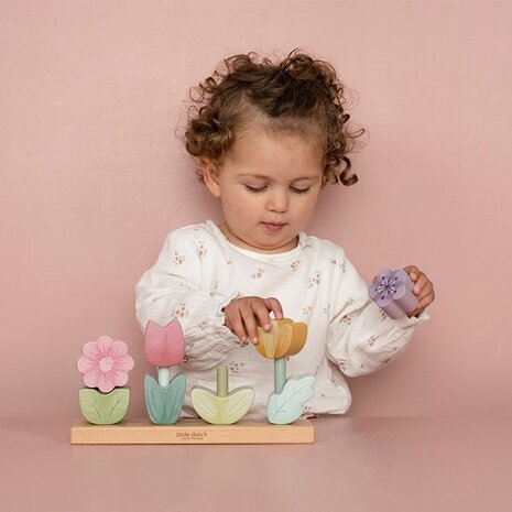 Little Dutch Houten  Stapelaar Bloemen - Fairy Garden Little Dutch Houten  Stapelaar Bloemen - Fairy Garden