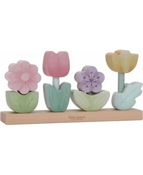 Little Dutch Houten Stapelaar Bloemen - Fairy Garden Little Dutch Houten Stapelaar Bloemen - Fairy Garden