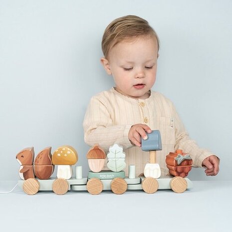 Little Dutch Blokkentrein Eekhoorn - Forest Friends Little Dutch Blokkentrein Eekhoorn - Forest Friends