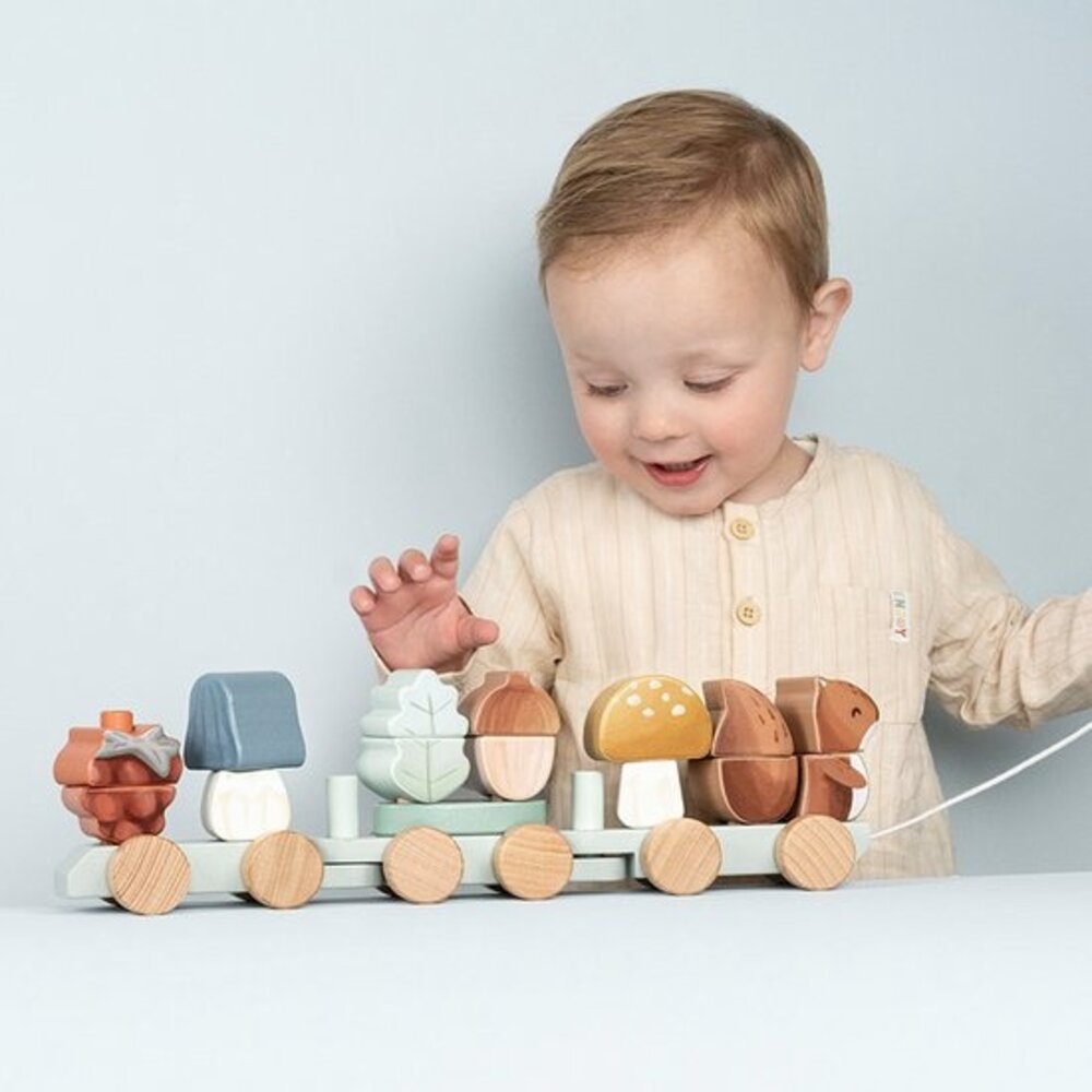 Little Dutch Blokkentrein Eekhoorn - Forest Friends Little Dutch Blokkentrein Eekhoorn - Forest Friends