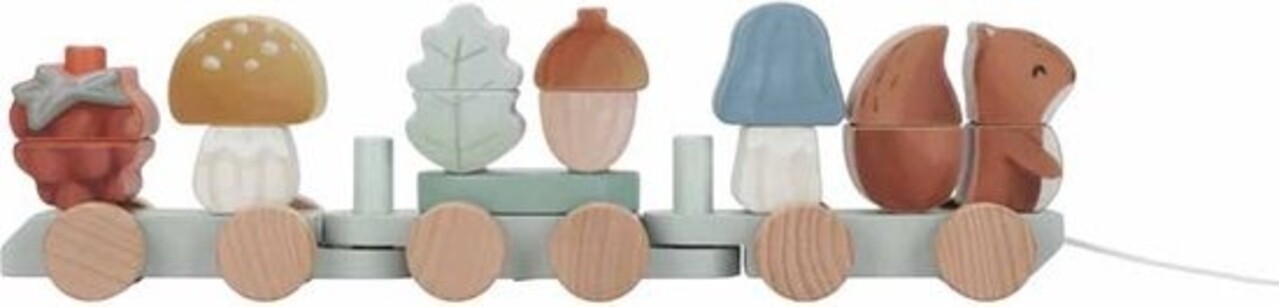 Little Dutch Blokkentrein Eekhoorn - Forest Friends Little Dutch Blokkentrein Eekhoorn - Forest Friends