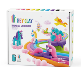 Hey Clay Interactieve Boetseerklei Rainbow Unicorns Set  (15 kleuren) Hey Clay Interactieve Boetseerklei Rainbow Unicorns Set  (15 kleuren)