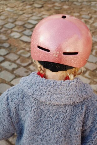 Konges Slojd Kinderhelm Roze Glitter Konges Slojd Kinderhelm Roze Glitter