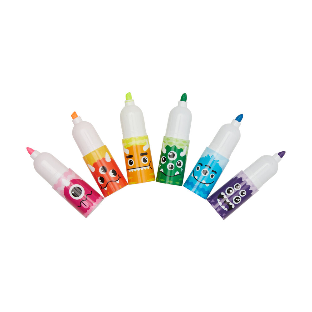 OOLY Stapelbare Mini Markeerstifter Monsters OOLY Stapelbare Mini Markeerstifter Monsters